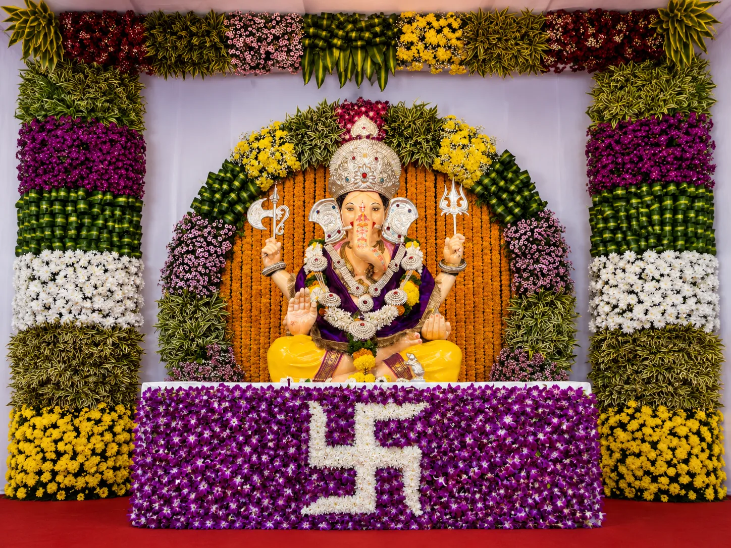 Temple Flower Decoration